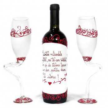 Set vin personalizat pentru iubit
