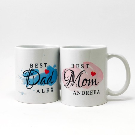 Set cani personalizate pentru parinti