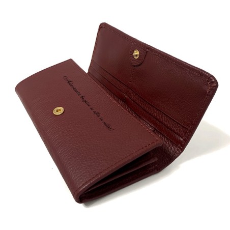 Portofel femeie personalizat Burgundy