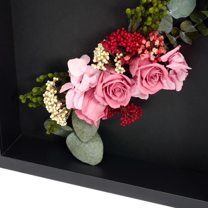 Rama personalizata cu flori criogenate Rama personalizata cu flori criogenate