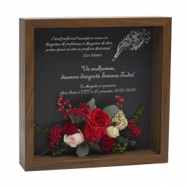 Aranjament floral personalizat pentru profesoara