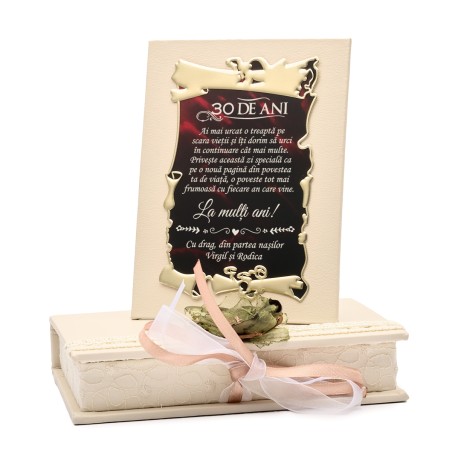 Cutie piele Cadou aniversare 30 de ani