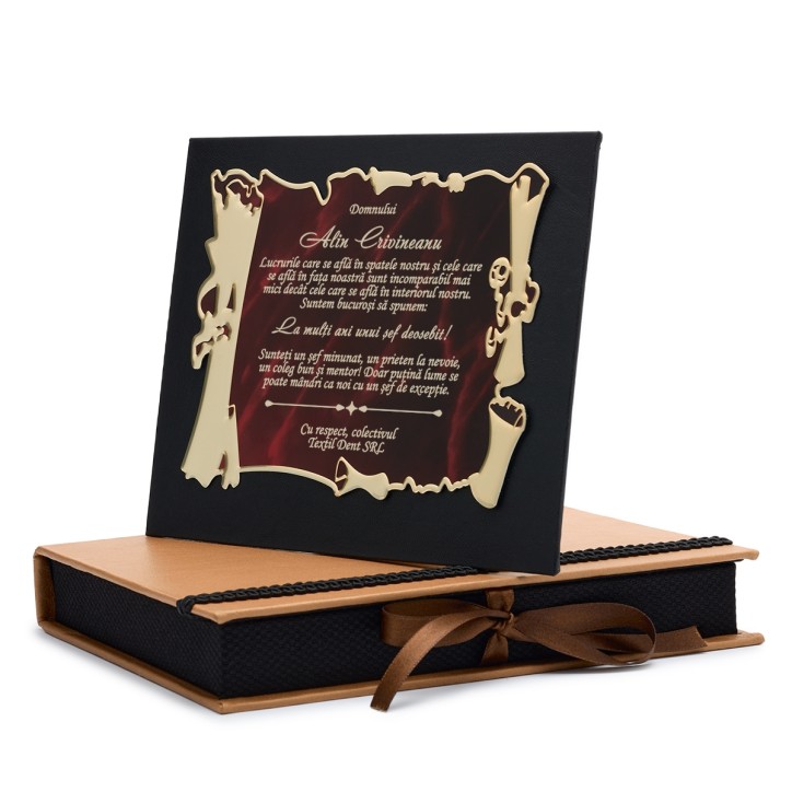 Cutie piele handmade Cadou pentru sef Cutie piele handmade Cadou pentru sef