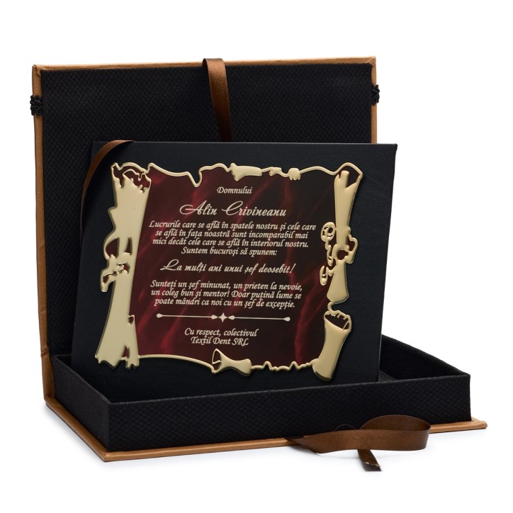 Cutie piele handmade Cadou pentru sef Cutie piele handmade Cadou pentru sef