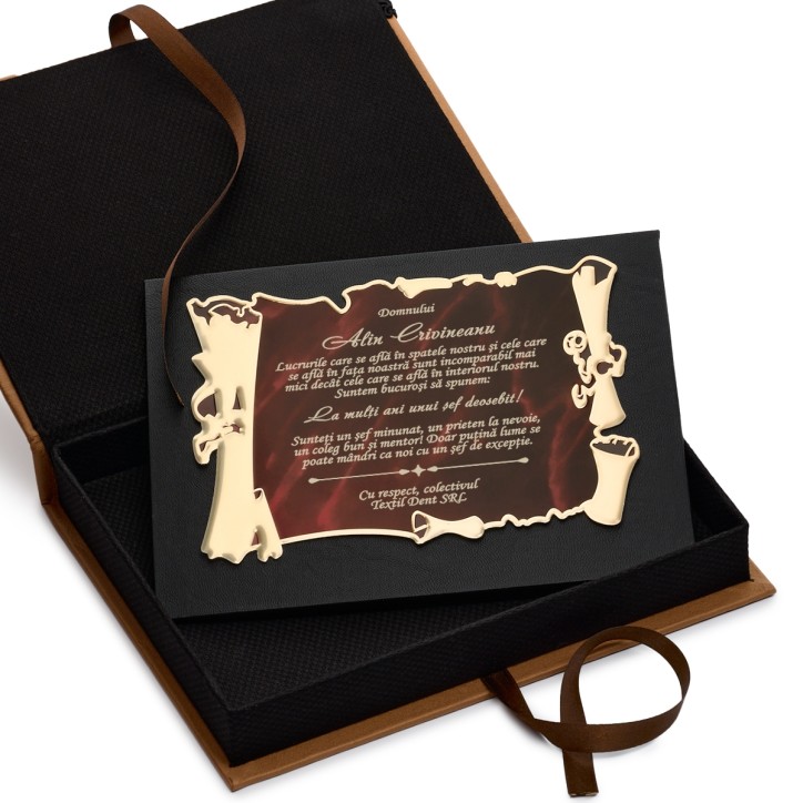 Cutie piele handmade Cadou pentru sef Cutie piele handmade Cadou pentru sef