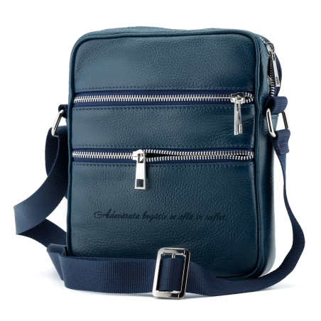 Geanta barbati personalizata bleumarin
